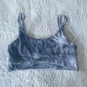 NWT Lycit Plenum Celestial Sports Bra Yoga Top Size Large Galaxy
